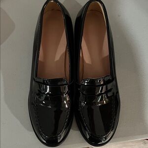 Black Patent Leather Loafers